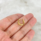 Piercing Earcuff Simulador 0.9gr / 1.4cm / Pluri Rombos Oro Amarillo (Joya)