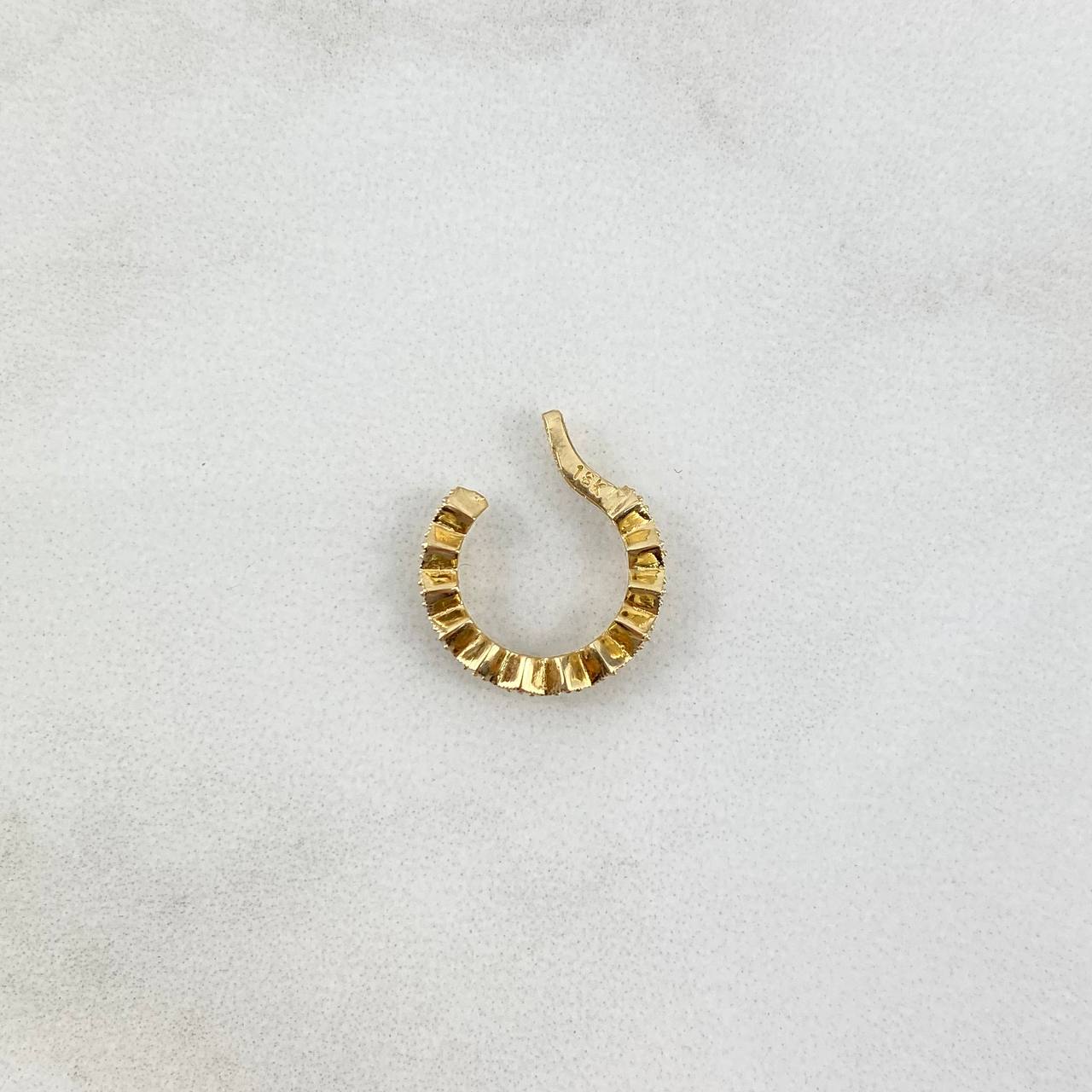 Piercing Earcuff Simulador 0.9gr / 1.4cm / Pluri Rombos Oro Amarillo (Joya)