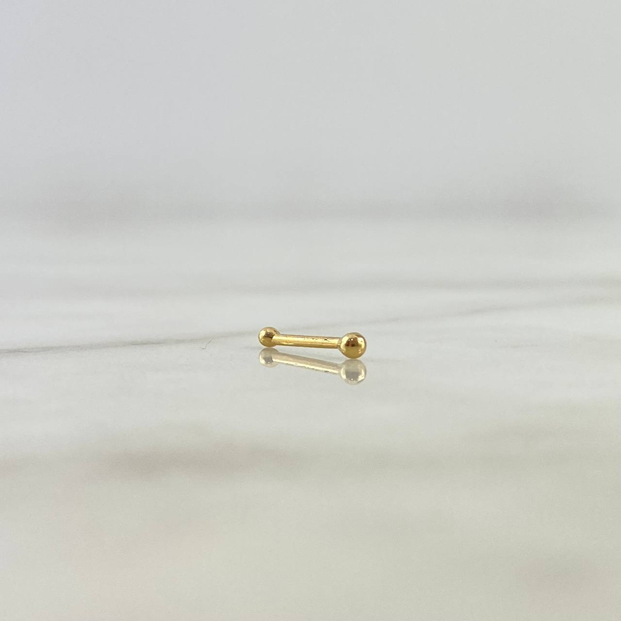 Piercing Chispa Linear 0.15gr / 1.1cm / 1mm Oro Amarillo (Joya)