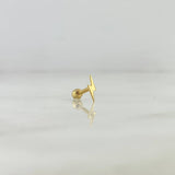 Piercing Rayo Tornillo 0.25gr / 0.7cm / 2.5mm Oro Amarillo (Joya)