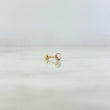 Piercing Tornillo 0.35gr / 0.7cm / 5mm Circon Blanco Oro Amarillo (Joya)