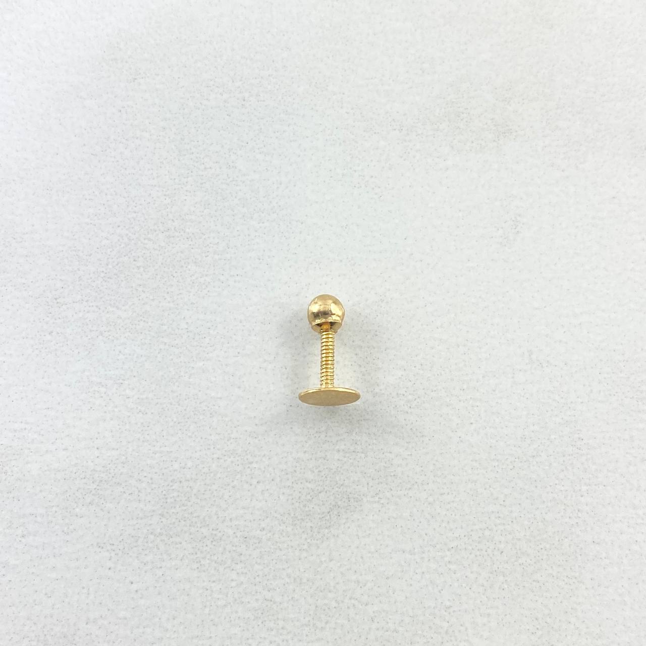 Piercing Aro Plano Tornillo 0.25gr / 0.7cm / 4mm Oro Amarillo (Joya)