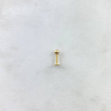 Piercing Tornillo Estrella 0.25gr / 0.8cm / 3mm Oro Amarillo (Joya)