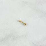 Piercing Esfera Tornillo 0.25gr / 0.7cm / 2.5mm Oro Amarillo (Joya) ©