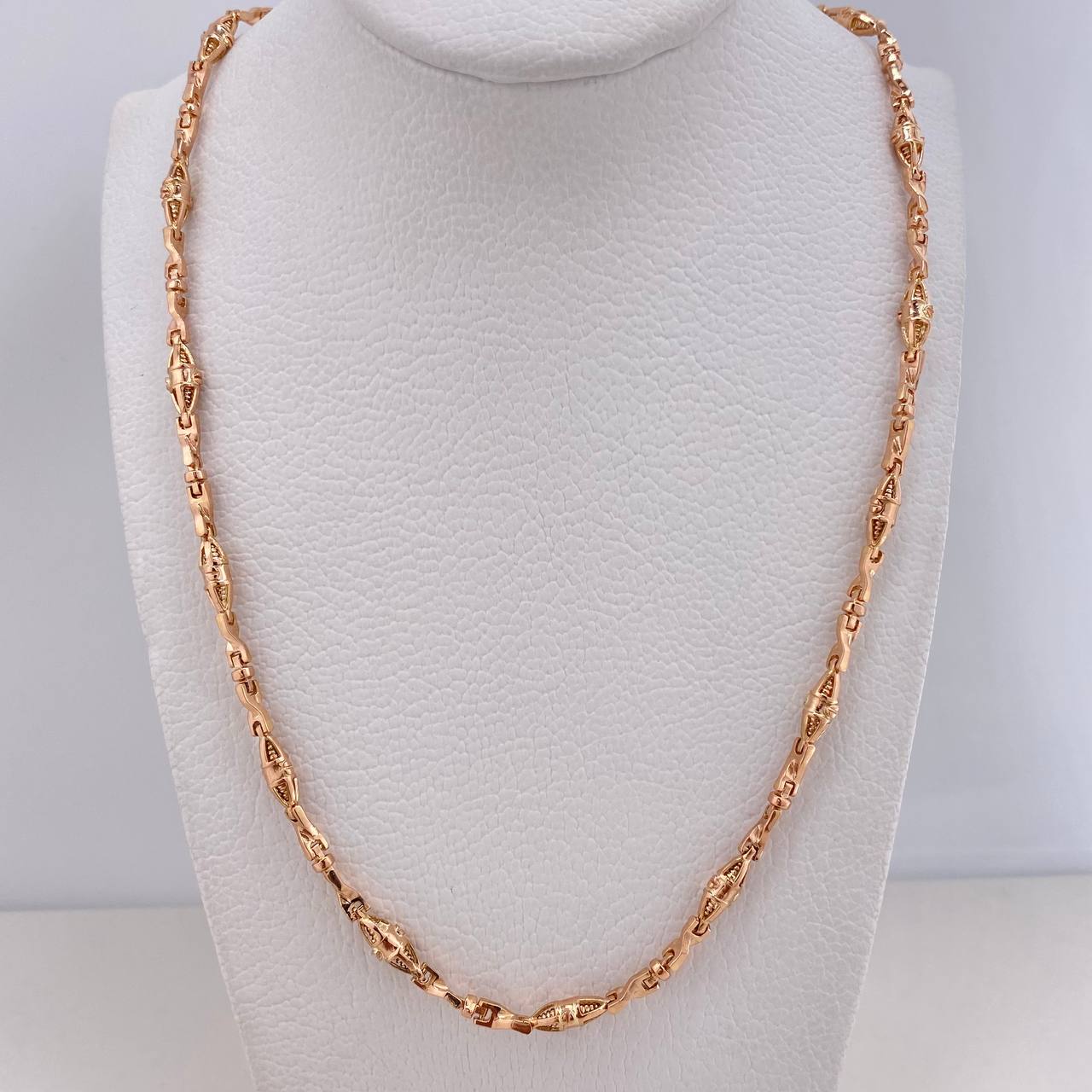 Cadena Rustica Dubai 33.05gr / 60cm / 4mm Oro Rosa $