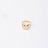 Anillo Corazón 4.75gr / T8 1/2 / Liso Oro Amarillo $