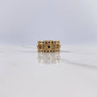 Anillo Mecanico Movimiento 17.3gr / T9 1/2 / Circones Blancos Negros Oro Amarillo $