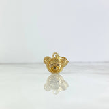 Dije Cabeza De Oso 2.8gr / 2cm / Circones Blancos Negros Oro Amarillo