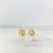 Topos Media Bola 7mm 0.8gr / Diamantada Oro Amarillo ©