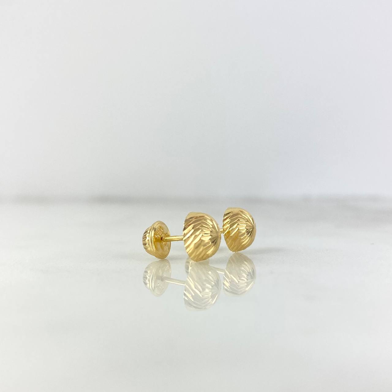 Topos Media Bola 0.85gr / 7mm Diamantada Oro Amarillo