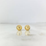 Topos Media Bola 0.85gr / 7mm Diamantada Oro Amarillo