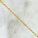 Cadena Lazo 1.95gr / 50cm / 2mm Oro Amarillo +3