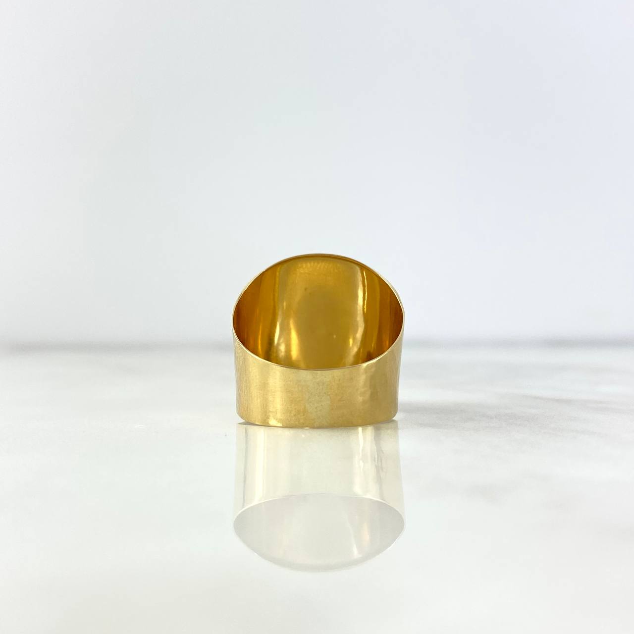 Anillo Sello Liso 3.05gr / T7 1/2 / Oro Amarillo