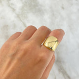 Anillo Sello Liso 3.05gr / T7 1/2 / Oro Amarillo