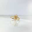 Anillo Corazon 15s 1.95gr / T6 / Circones Blancos Dos Oros Amarillo Blanco