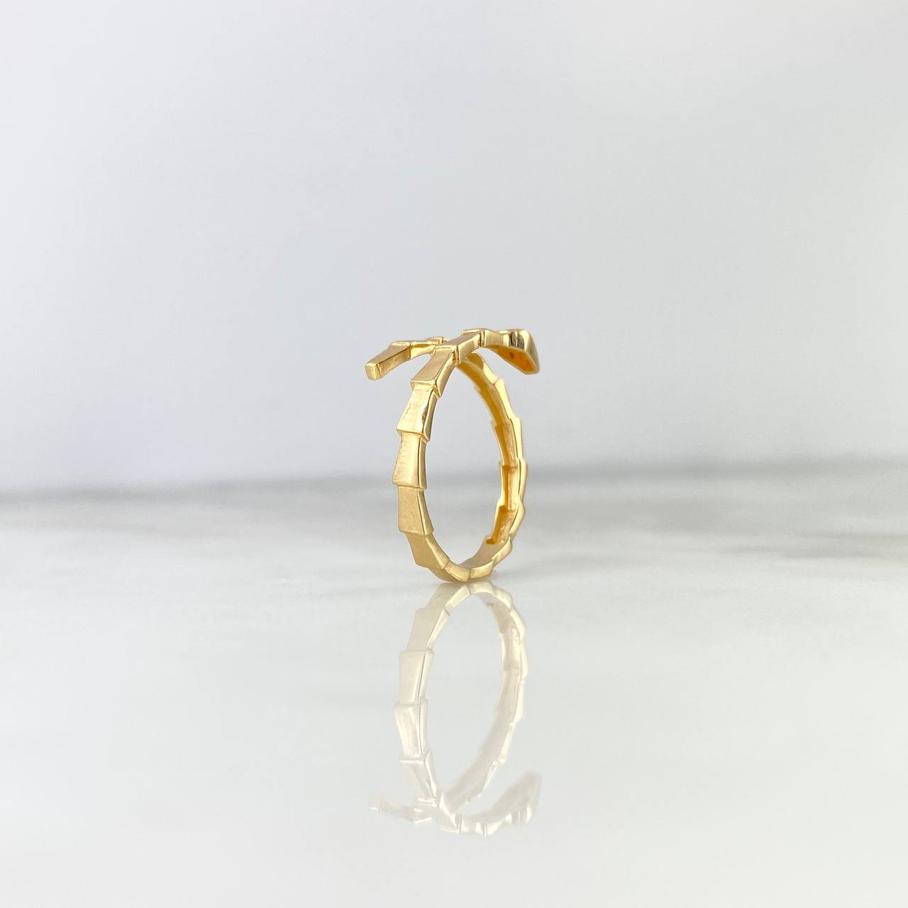 Anillo Clavo 1.7gr / T6 3/4 / Bordes Oro Amarillo *