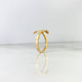 Anillo Clavo 1.7gr / T6 3/4 / Bordes Oro Amarillo *