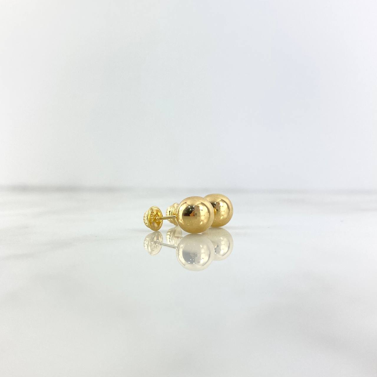 Topos Bola Lisa 0.9gr / 8mm Oro Amarillo &