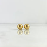 Topos Bola Lisa 0.9gr / 8mm Oro Amarillo &