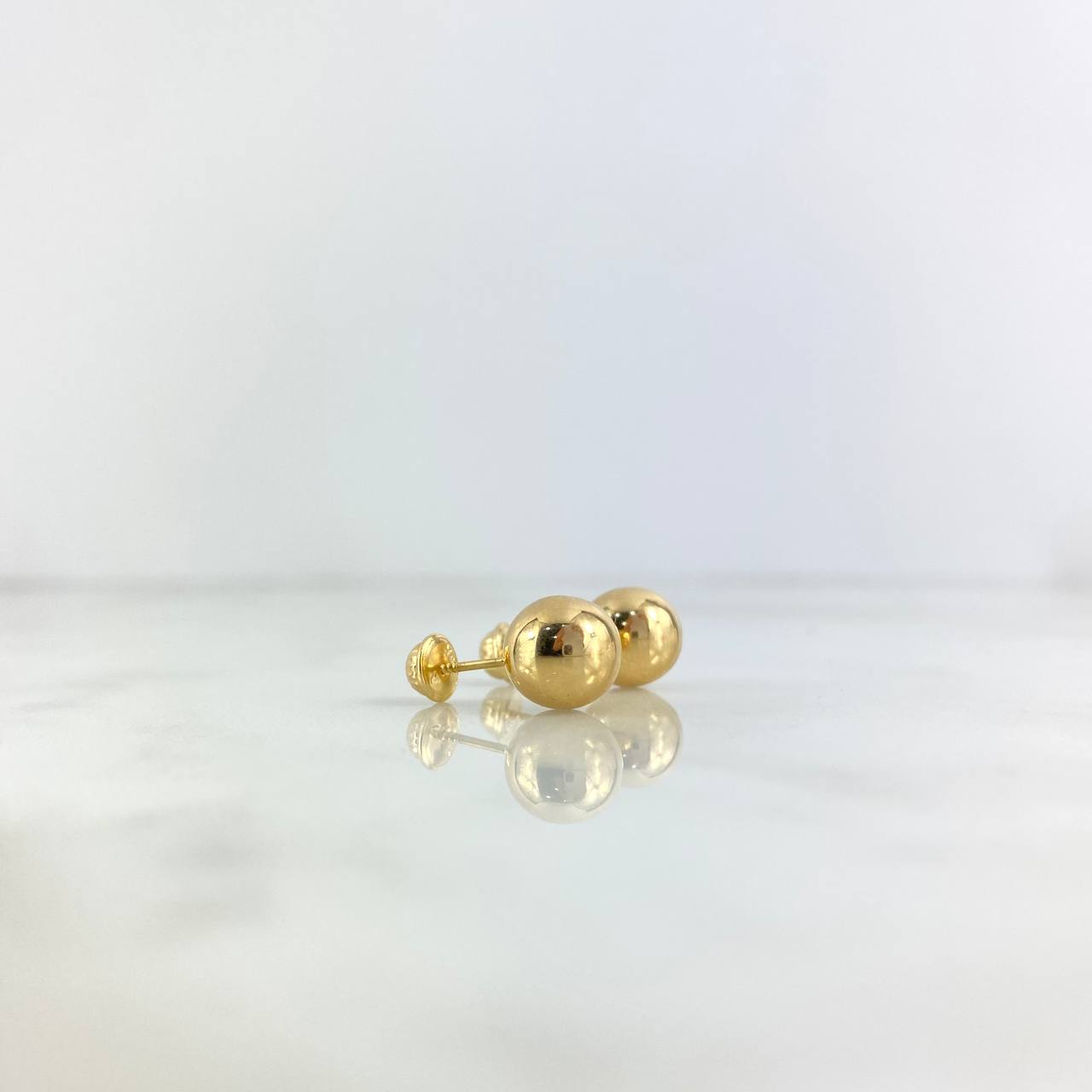 Topos Bola Lisa 9mm / 1.1gr Oro Amarillo