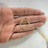 Dije Love 1.6gr / 2.5cm / Liso Oro Amarillo $