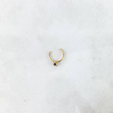 Piercing Aro Simulador 0.2gr / 1cm / 1mm Circon Lila Oro Amarillo (Joya)