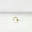 Piercing Chispa Curva 0.15gr / 0.7cm / Circon Blanco Oro Amarillo (Joya) ©