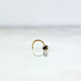 Piercing Chispa Curva 0.1gr / 0.7cm / 0.5mm Circon Negro Oro Amarillo (Joya)