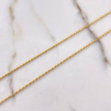 Cadena Lazo 1.1gr / 60cm + Dije Corazón 0.4gr / 1.5cm / Oro Amarillo (Oferta) $