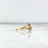 Anillo Ancla 1.9gr / T7 1/2 / Nudo Nautico Oro Amarillo