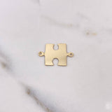 Herraje Rompecabezas Pareja 1.45gr / 2.2cm / 15mm*13mm Liso Oro Amarillo $