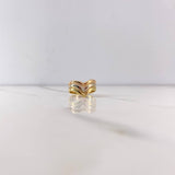 Anillo Tres Lineas 4.3gr / T6 1/2 / Liso Tres Oros $