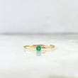 Anillo Solitario 0.8gr / T6 3/4 / Esmeralda 8pts Oro Amarillo (Joya)