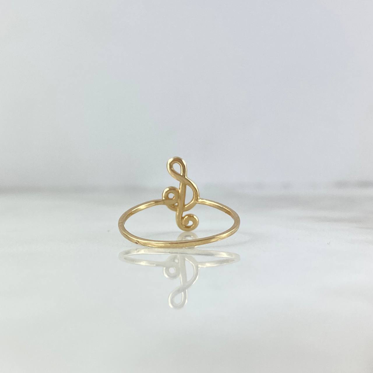 Anillo Nota Musical 1.1gr / T6 3/4 / Oro Amarillo