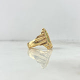 Anillo Virgen Guadalupe 7.4gr / T7 3/4 / Circones Blancos Verdes Fucsias Oro Amarillo ©