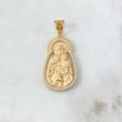 Dije Virgen del Carmen 12.25gr / 4.8cm / Circones Blancos Oro Amarillo