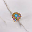 Anillo Flor De Loto 7.3gr / T8 / Circones Colores Oro Amarillo $