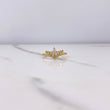 Anillo Tiara 1.7gr / T7 1/4 / Circones Blancos Oro Amarillo $