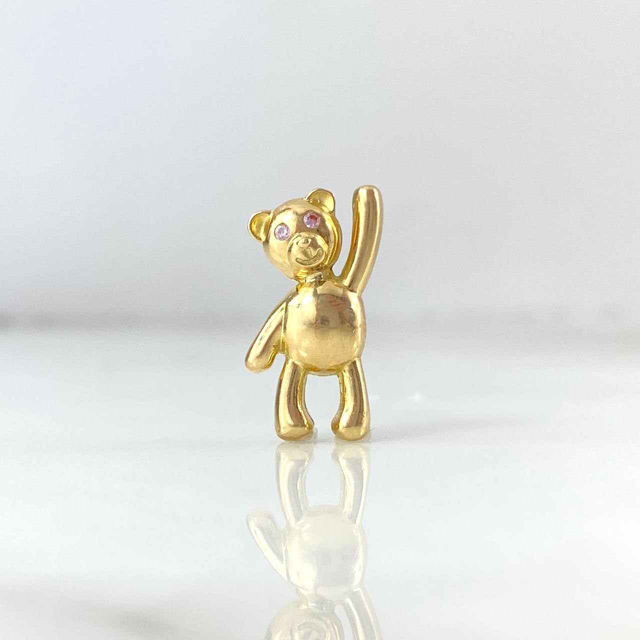 Dije Oso 2.15gr / 2.2cm / Ojos Rosa Oro Amarillo