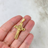 Dije Cruz Cristo 2.35gr / 4.1cm / Oro Amarillo 18K ©