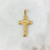 Dije Cruz Cristo 2.35gr / 4.1cm / Oro Amarillo 18K ©