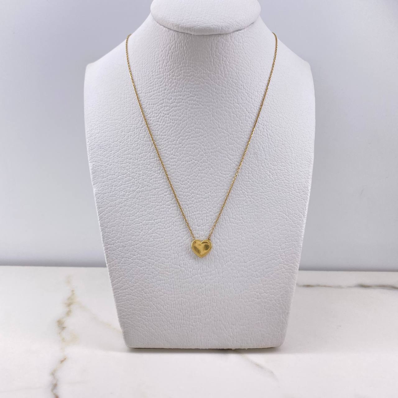 Cadena Set Corazon 1.9gr / 45cm / 1mm Liso Oro Amarillo +4 $