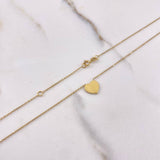 Cadena Set Corazon 1.9gr / 45cm / 1mm Liso Oro Amarillo +4 $