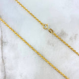 Cadena Lazo 1.9gr / 45cm / 2mm Oro Amarillo +3