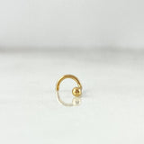 Piercing Chipa Curva 0.15gr / 0.7cm / 1mm Oro Amarillo (Joya) ©