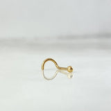 Piercing Chipa Curva 0.15gr / 0.7cm / 1mm Oro Amarillo (Joya) ©