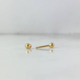 Piercing Esferas 0.3gr / 0.7cm / 3mm Oro Amarillo (Joya) ©