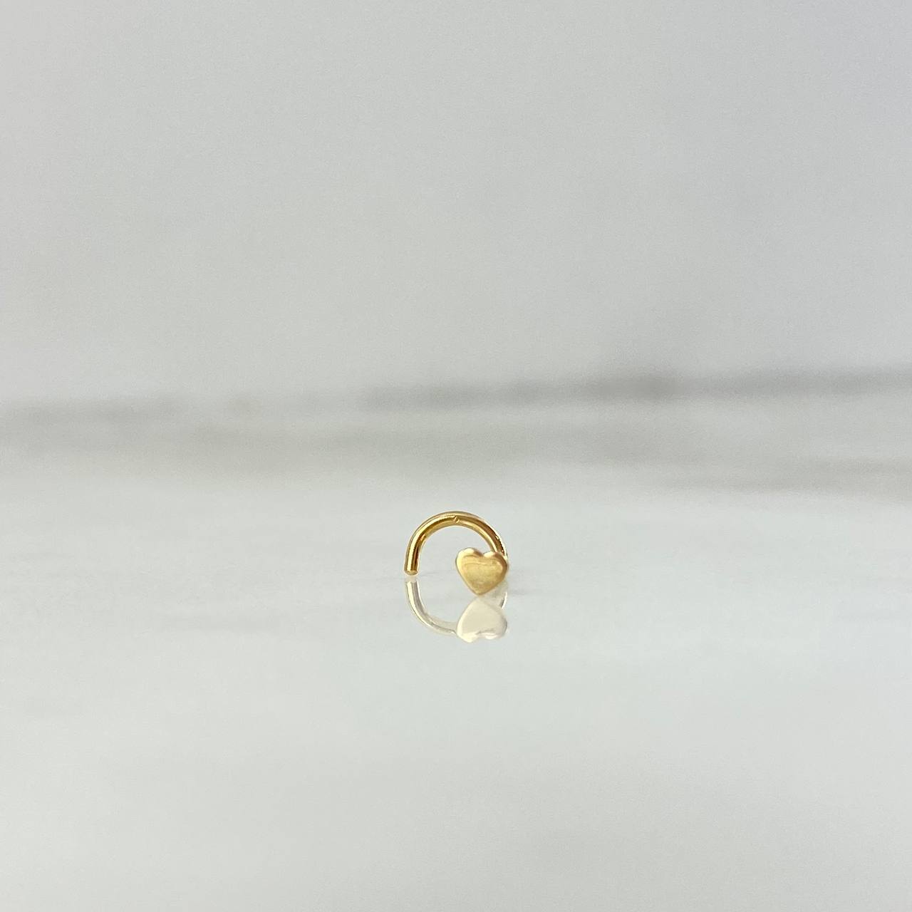 Piercing Chispa Curva Corazon 0.15gr / 0.7cm / 2.5mm Oro Amarillo (Joya)