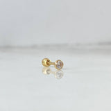 Piercing Bisel 0.3gr / 0.6cm / 3mm Oro Amarillo (Joya) *