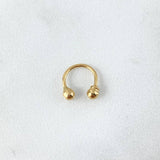 Piercing en U 0.4gr / 1cm / 3mm Oro Amarillo (Joya) ©